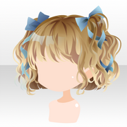 (Hairstyle) Red Chanpaign Servant Wavy Hair ver.A yellow
