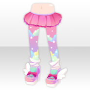 (Pant&Skirt) Fantasy Tights and Unicorn Sneaker ver.A pink