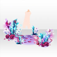 (Avatar Decor) Roses & Stole Crystals ver.A purple