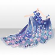 (Tops) Flower Garden Bouquet Dress ver.A blue