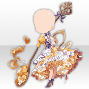 (Tops) Sweet Coniture Apron Dress ver.A orange