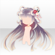 (Hairstyle) God of Flame Flower Tied Up Long Hair ver.A white
