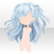 (Hairstyle) Water Reflection Two Sided-Up Hair ver.A blue