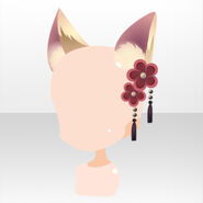 (Head Accessories) Ghost Picture Roll Fox Ear Hat ver.A yellow