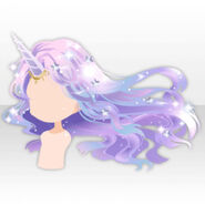 (Hairstyle) Unicorn Maiden Horn and Long Hair ver.A purple