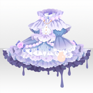 (Tops) Sugarly Dream Lace Paper Dress ver.B blue