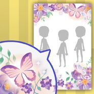 (Show Items) Flowers and Butterflies in Spring Sunlight Decor1 Purple ver.1