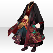 (Tops) Haori Coat & Samurai Costume ver.A black