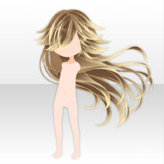 (Hairstyle) Aleista Long Wolf Hair ver.A gold