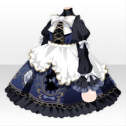 (Tops) Melty Pretty Apron Ribbon Dress ver.A black