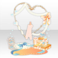 (Back Accessories) Present Heart Gift Box ver.A yellow