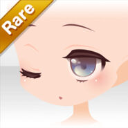 (Face) Rainy Cute Wink Face ver.A blue (200 Gacha Rings)