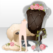 (Back Accessories) Beast Roses Chair ver.A brown