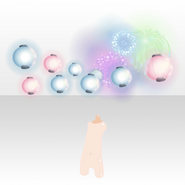 (Body Accessories) Summer Festival Lantern and Fireworks ver.A blue
