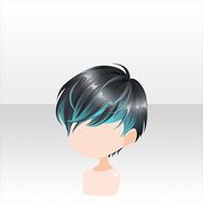 (Hairstyle) Missing Mesh Short Hair ver.A black