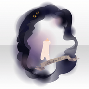 (Avatar Decor) Zombie Cat Princess Spooky Smoke ver.A black