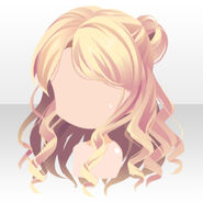(Hairstyle) Fairy Tale Cinderella Half Up Hair ver.A gold