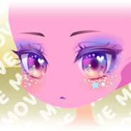 (Face) Glitter Alien Mischief Face ver.A purple