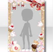 (Frame) Sweet Animal Cake Frame ver.A red (50 Plays)