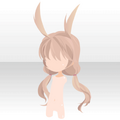 (Hairstyle) Magical Rabbit Tied in Twos Hair ver.A brown