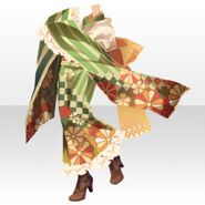 (Tops) Profuse Blooming Girl's Kimono ver.A orange