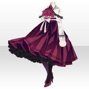 (Tops) Profuse Blooming Wolf's Dress ver.A red