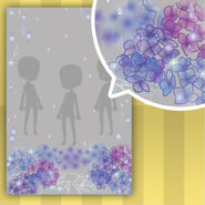 (Show Items) Rain Drops and Hydrangea Decor2 Purple ver.1