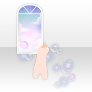 (Back Accessories) Bubbles from the Window ver.A blue