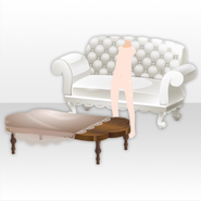 (Shoes) Gentleman's Invitation Sofa and Low Table ver.A white