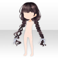 (Hairstyle) Sweet Cat Mischievous Braided Hair ver.A black