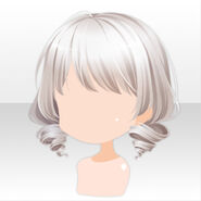 (Hairstyle) Water Reflection Rolled Bob Hair ver.A white