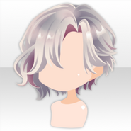 (Hairstyle) Gentleman's Invitation Long Bangs Short Hair ver.A gray