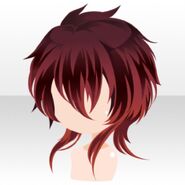 (Hairstyle) Twilight Demon Cropped Hair ver.A red
