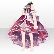 (Tops) Collier de perles Cocktail Dress ver.A red