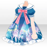 (Tops) Jellyfish Sailor One-Piece ver.A blue