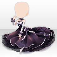 (Tops) Zombie Cat Princess Bandage Ribbon Dress ver.A black