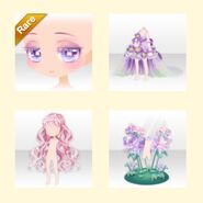 Purple Fairy for (Hairstyle) Flower Garden Shiny Fluffy Bob Hair ver.A red