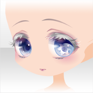 (Face) Verre Fleur Floraison Blank Look Face ver.A blue