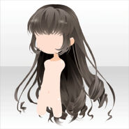 (Hairstyle) Balaustine Curly Long Hair ver.A black