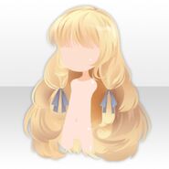 (Hairstyle) Nephesh Curled Long Hair ver.A yellow