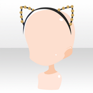 (Head Accessories) Cat Ears on Head Band ver.A yellow