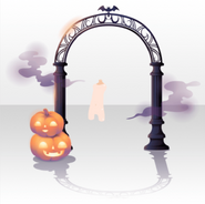 (Back Accessories) Happy Spookytown! Welcome Gate ver.A black
