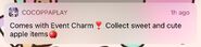 Apfel∞Schleife's Notification 2