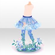 (Pant&Skirt) Flower Garden Flowers in Bloom Pannier ver.A blue