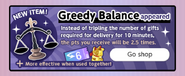 Greedy Balance