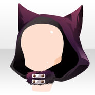 (Outerwear) Fur Neck Wolf Hood ver.A purple