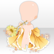 (Face Accessories) Melody of Daisy ♪ Blowing Trumpet Coat ver.A yellow