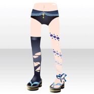 (Pant&Skirt) Marriage Candle Geta & Tattoo Socks ver.A blue