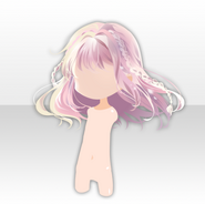 (Hairstyle) Everland Girl Long Hair ver.A pink