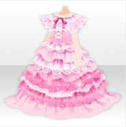 (Tops) Women Opera Gorgeous Lace Dress ver.A pink